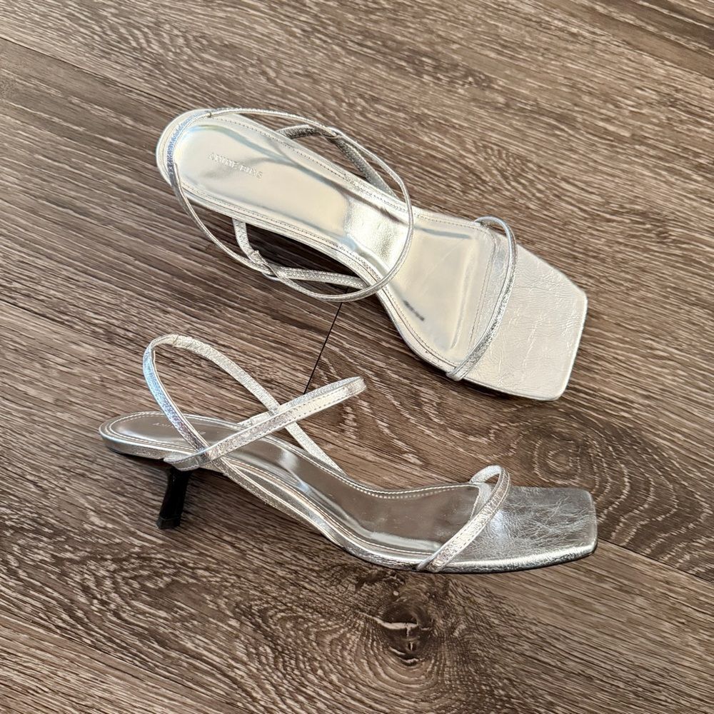 Anine Bing Hilda leather ankle-strap pumps